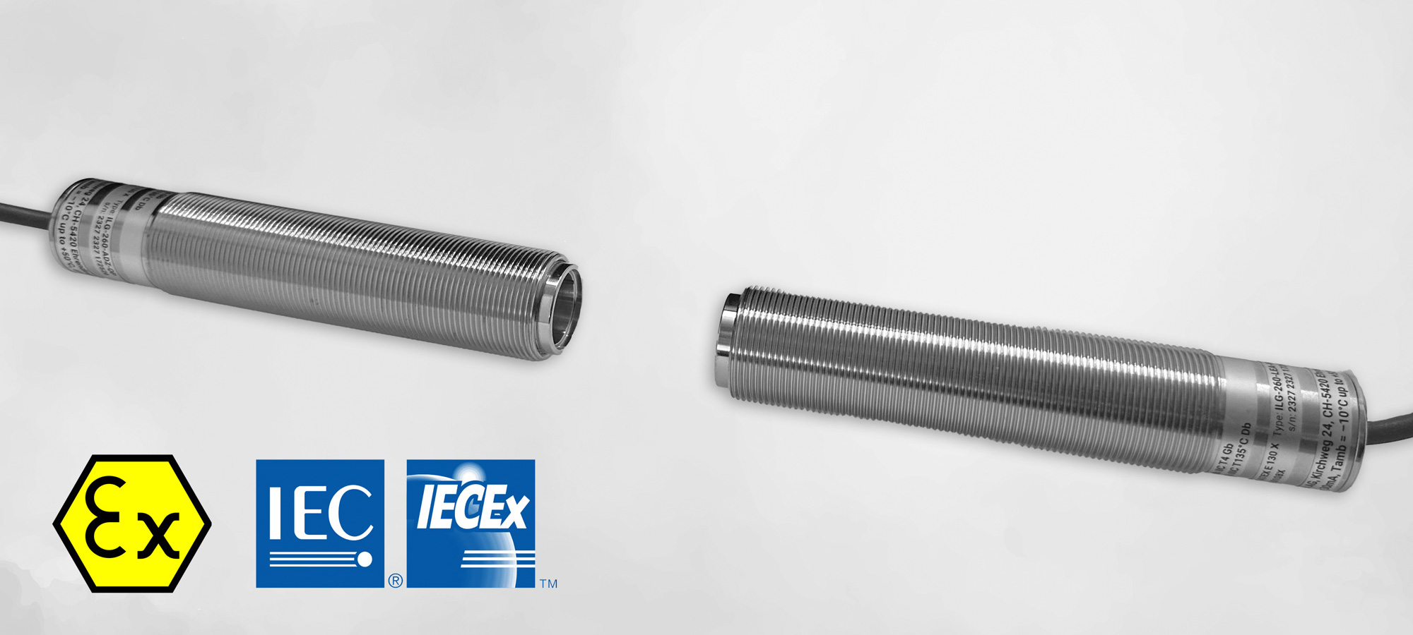 Hochleistungslichtschranke mit Gas- und Staub Ex-Zulassung als Grenzstandüberwachung